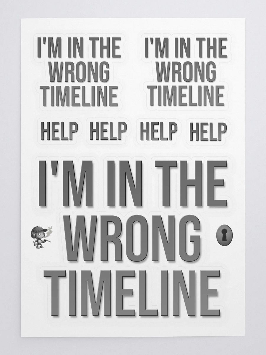 WRONG TIMELINE Sticker Sheet product image (3)