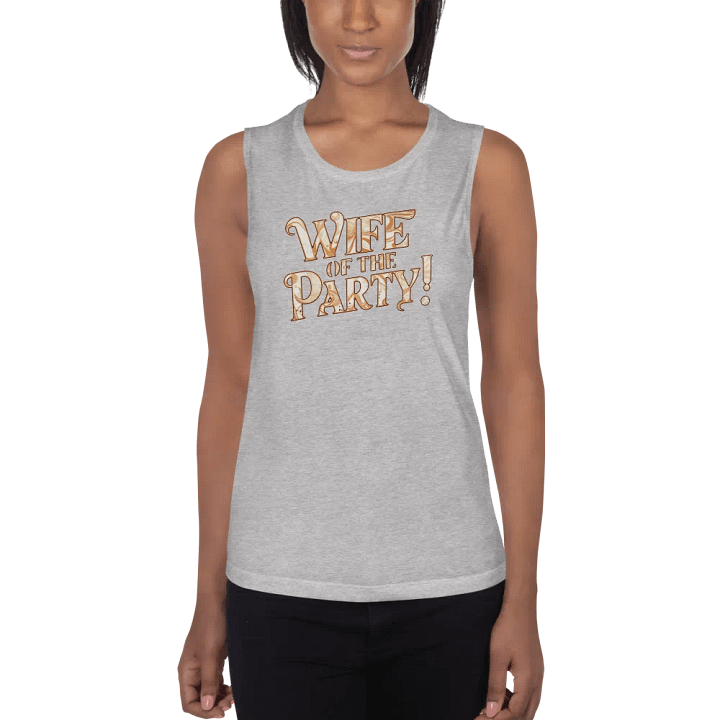 Wife of the Party flowy women's muscle tank top product image (4)
