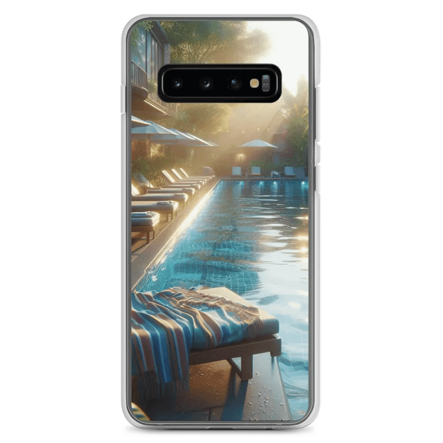 Tropical Poolside Samsung® Clear Case | Ai Design product image (8)