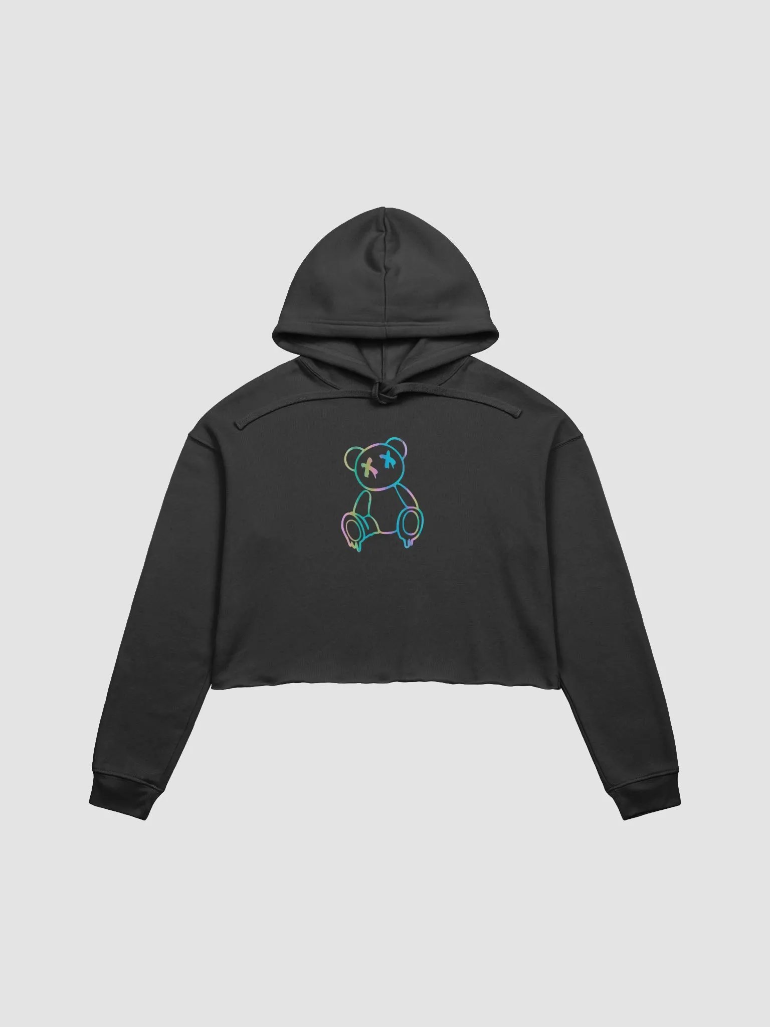Rainbow Teddy Crop Hoodie product image (1)
