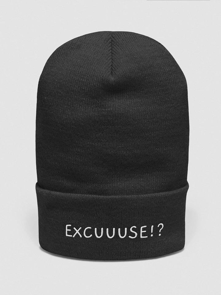 EXCUSE Embroidered Beanie product image (1)