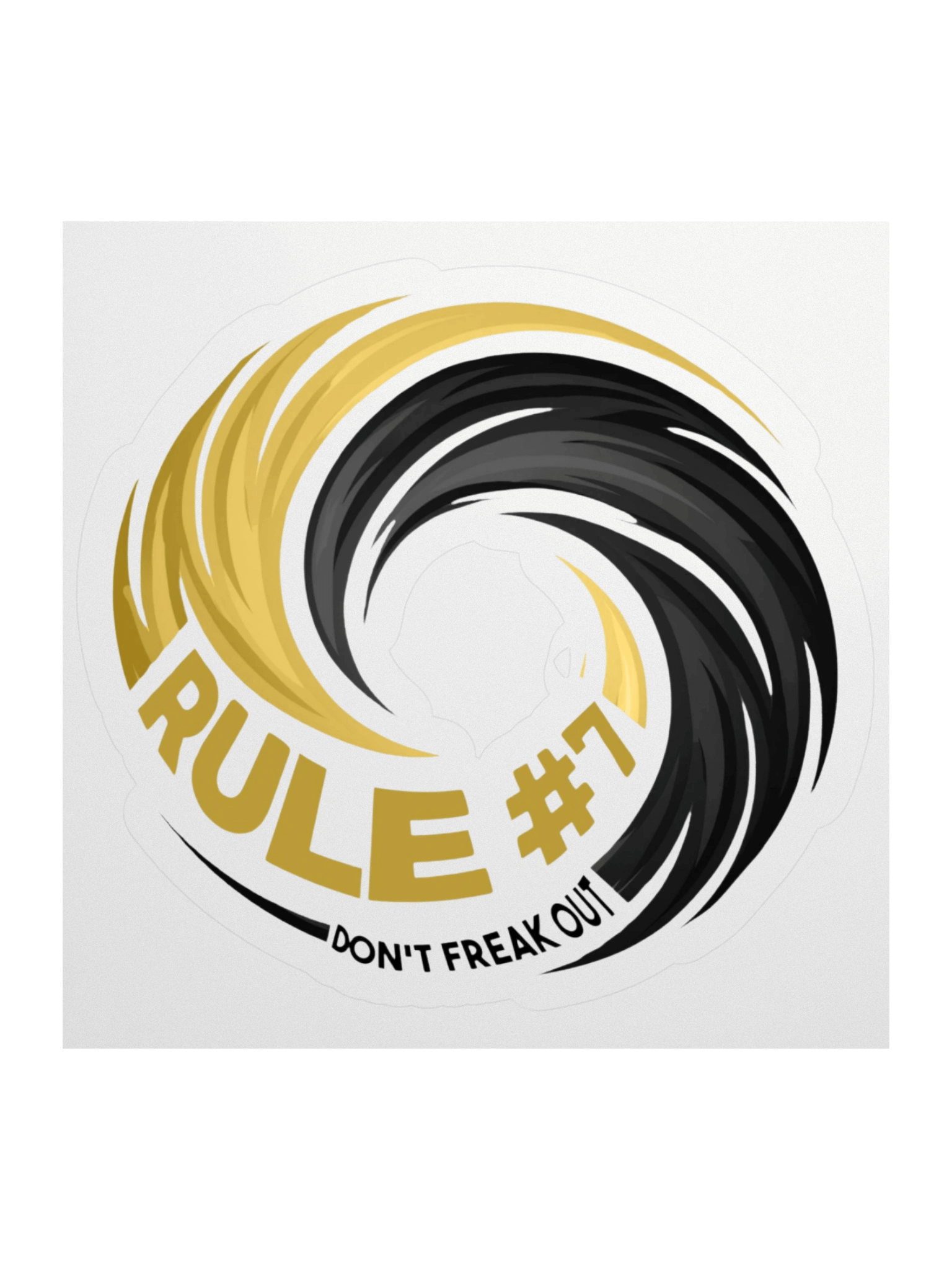Rule #7 Sticker Black and Gold product image (2)