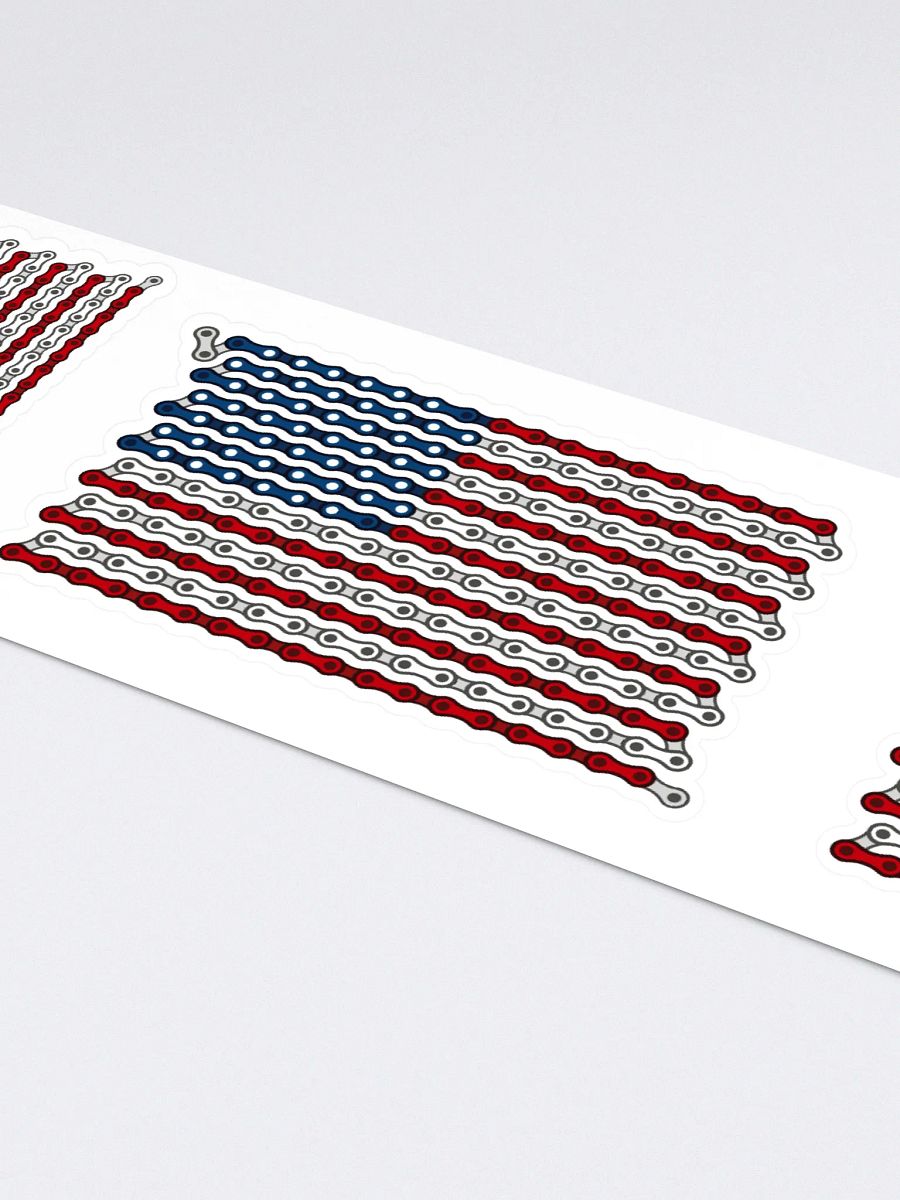 USA 50 States Bike Chain Flag Stickers, Mixed Size 4 Pack product image (4)