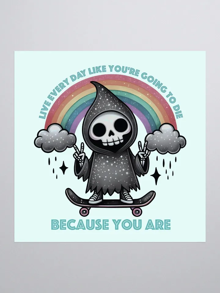Live Every Day Sticker (Teal) product image (1)