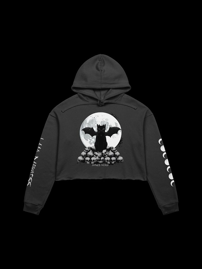 I AM DARKNESS Long Sleeve Crop Hoodie