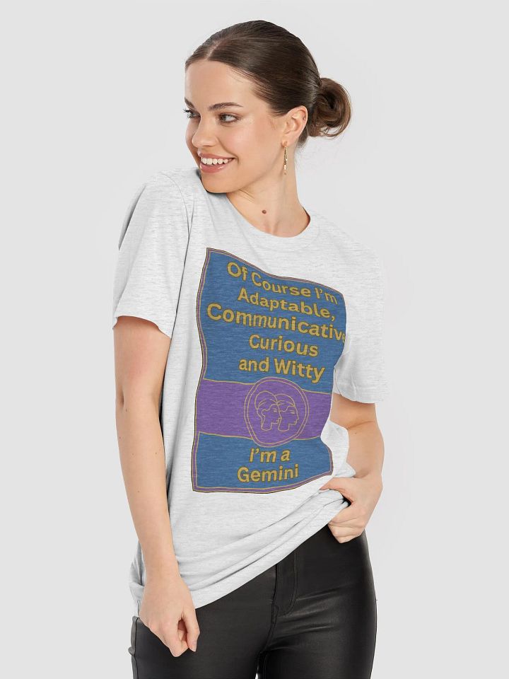 Of Course I’m Gemini Zodiac Sign T-Shirt, Zodiac Sign Vibes T-Shirt, Gemini T-Shirt, Astrological T-shirt product image (1)