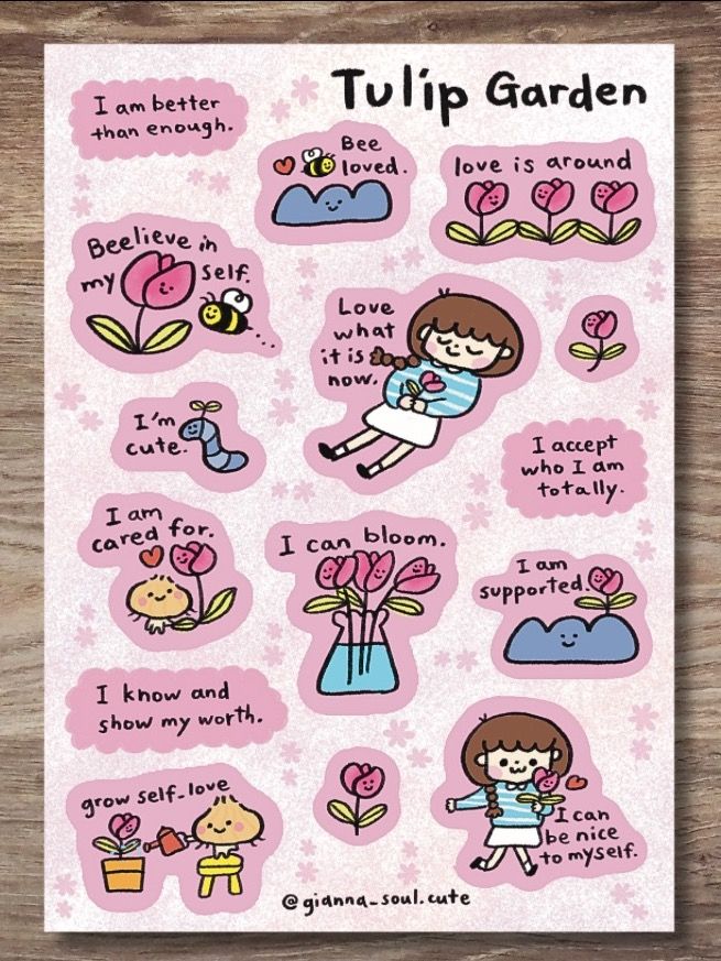 Tulip Garden | Positivity Sticker Sheet product image (1)