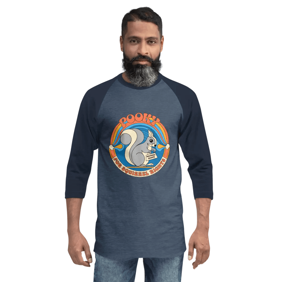 Pooky's Squirrel Rights Raglan Tee product image (2)