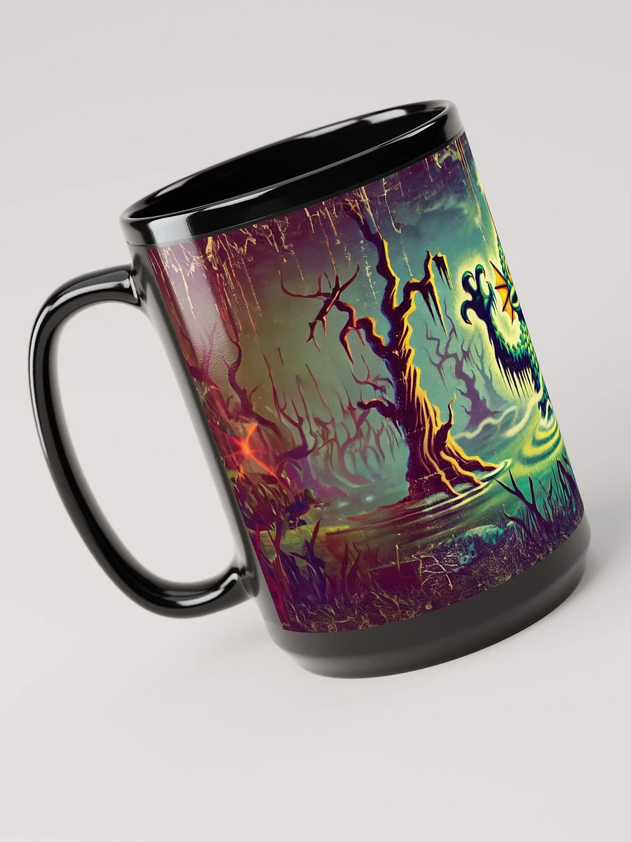 Monster in a Swamp Black Glossy Mug product image (4)