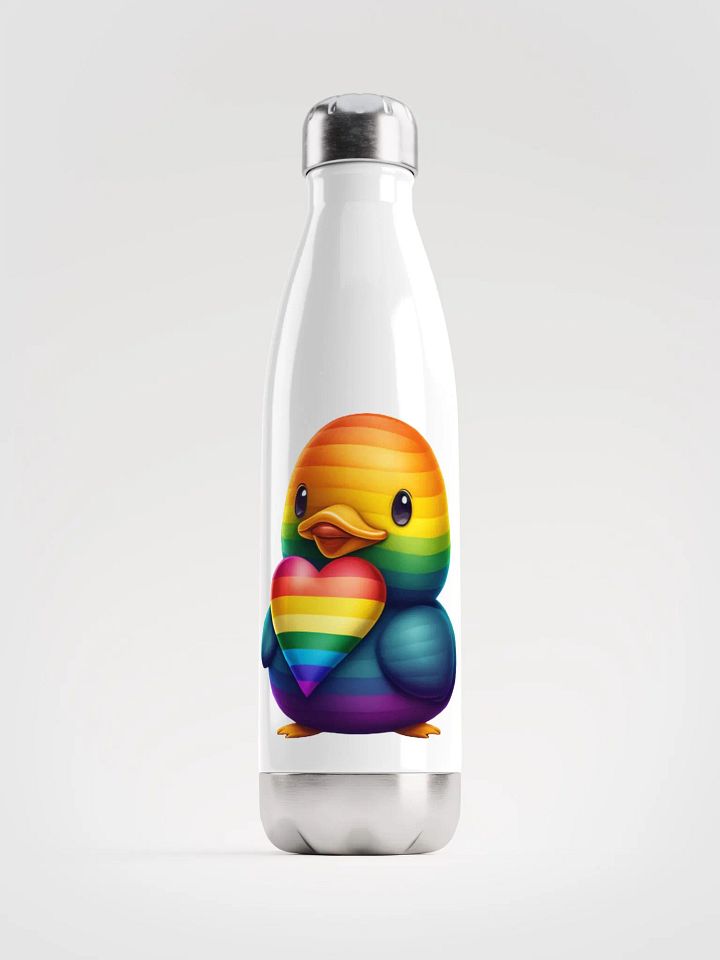 Pride Duck Love Water Bottle (Stainless Steel) product image (1)