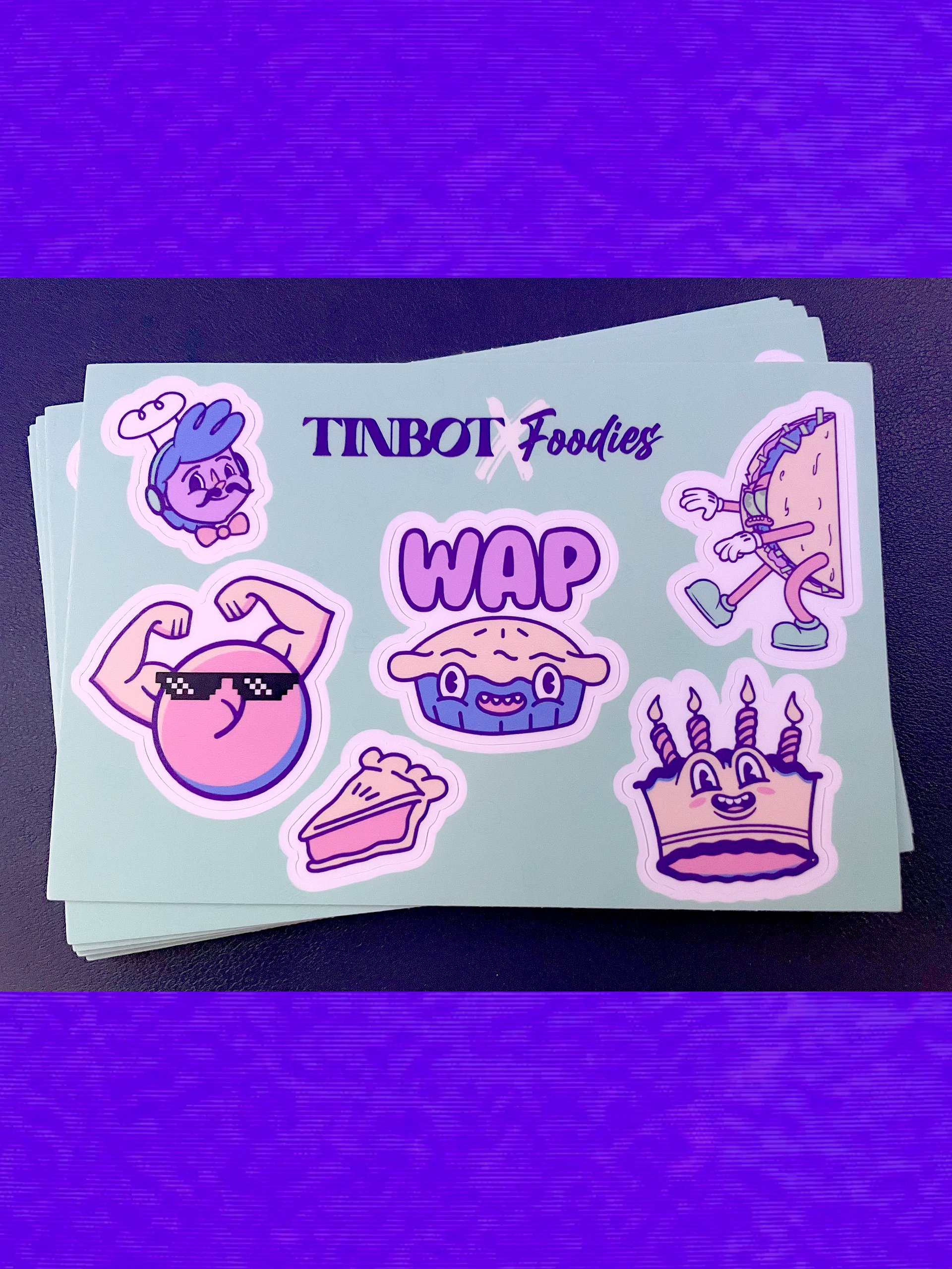 TinBot Foodies 1.0 Sticker Sheet product image (1)