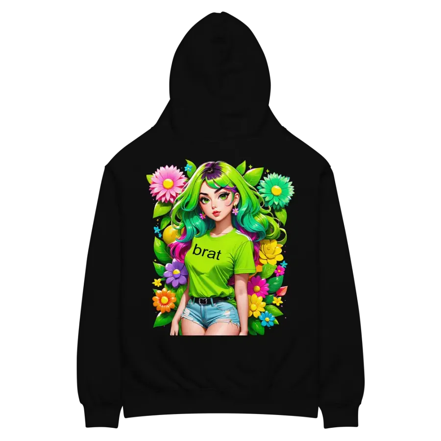 Brat - Premium Hoodie (Black) Brat Life - v4 (Back Printed Design) product image (3)