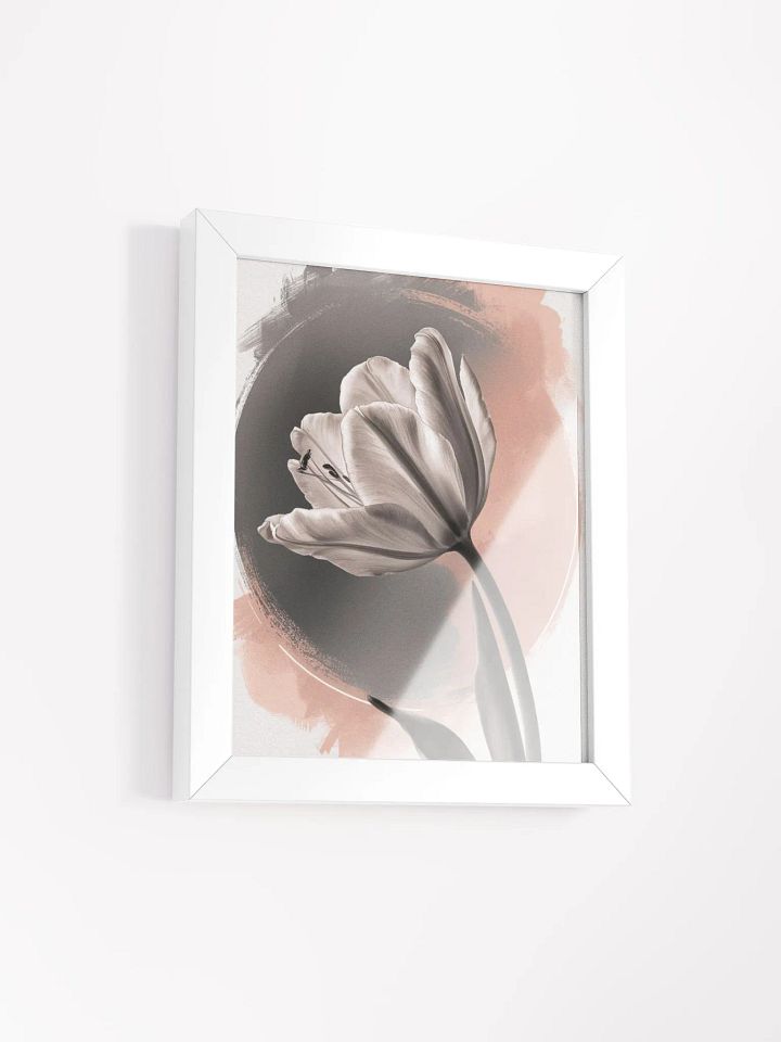 Monochrome Tulip Elegance Poster product image (9)