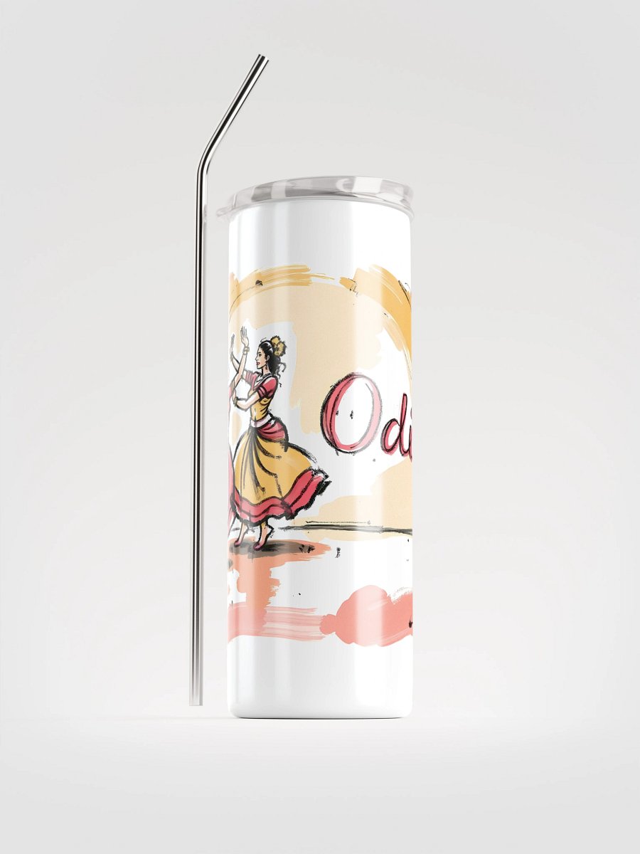 Graceful Odissi Dancers | Duo Performance Art Print Steel Tumbler product image (1)