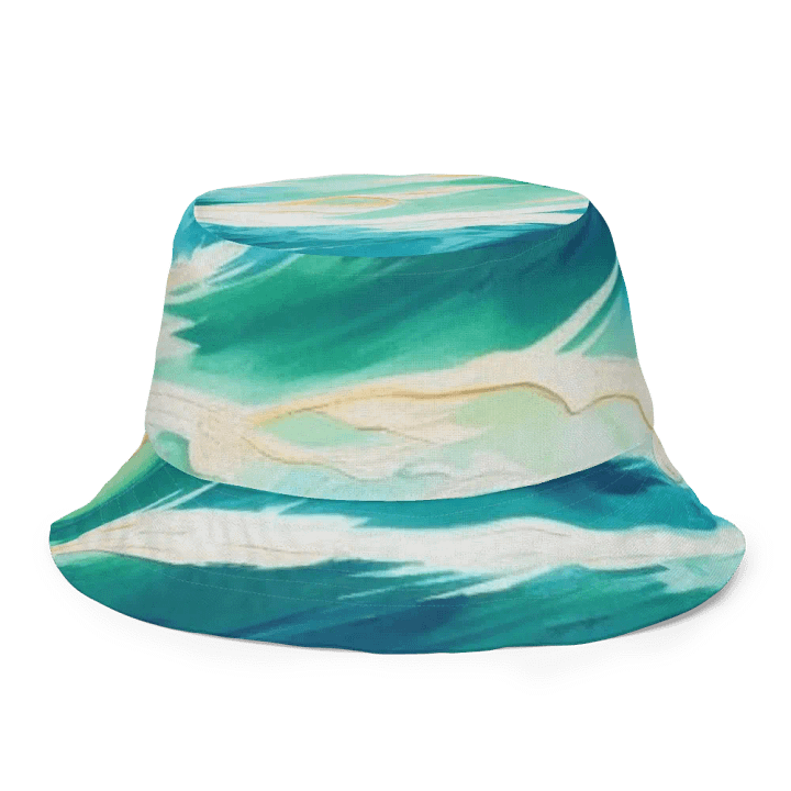 FOLLOWING SEA Fluidity in Green Reversible Bucket Hat product image (2)