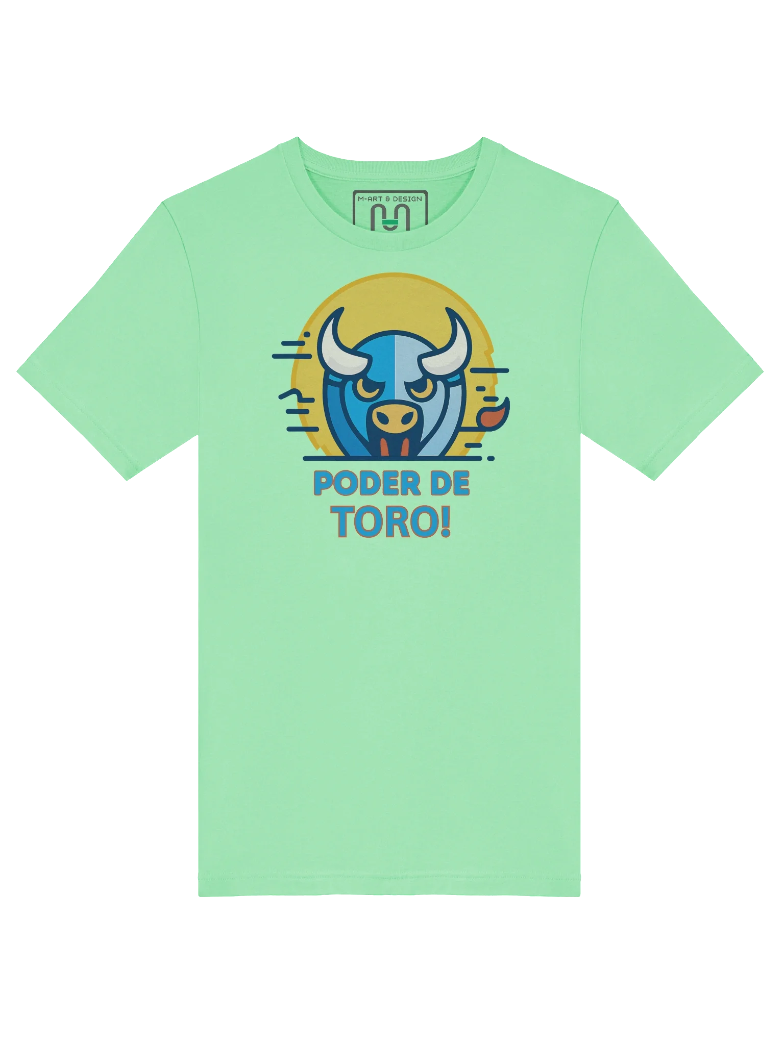 PODER DE TORO! Bull Power Graphic Tee – Fierce Southamerican-Inspired Streetwear by M-Art & Design product image (5)