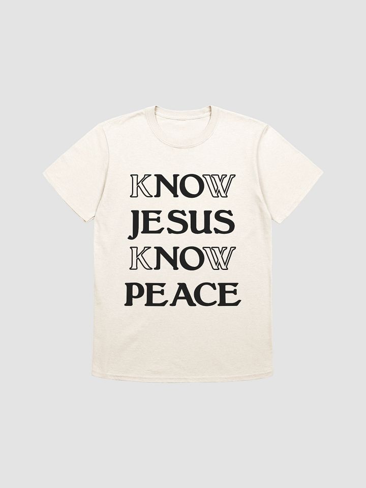 Know Jesus Know Peace Black product image (101)