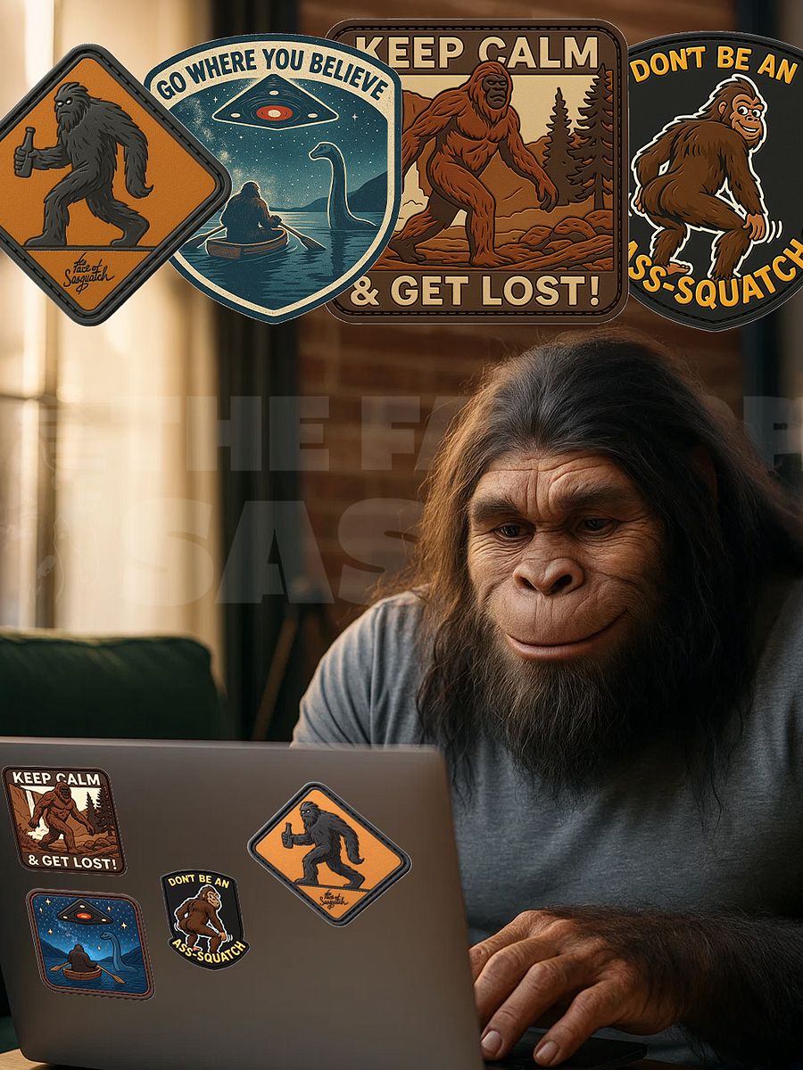 Sasquatch Attitude Sticker Pack – 4 Original Designs by The Face of Sasquatch product image (2)