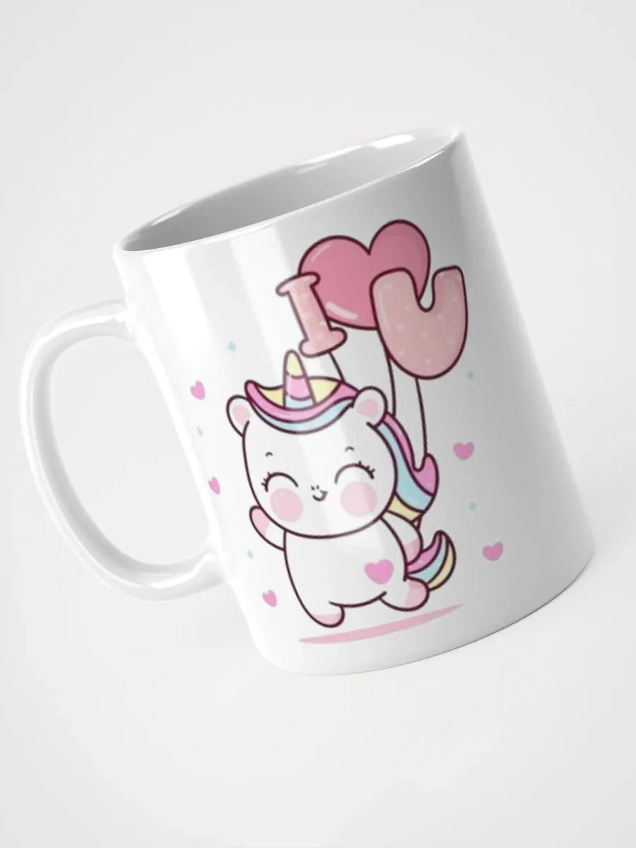 White Glossy Mug Sweet Cloud product image (3)