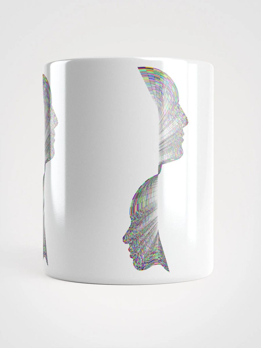 White Glossy Coffee mug-Left and Right Half Face product image (5)