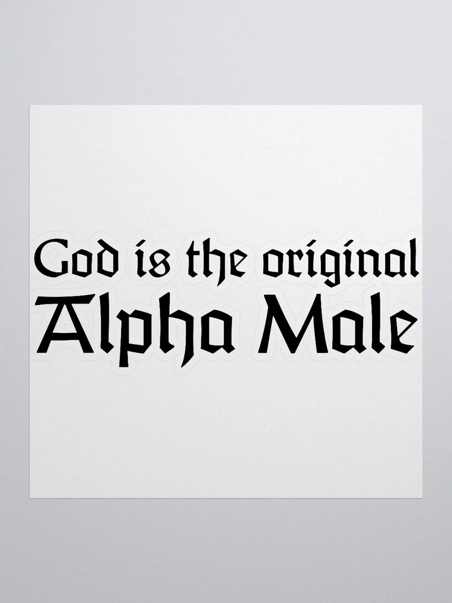 Alpha Male Sticker (Black) product image (2)