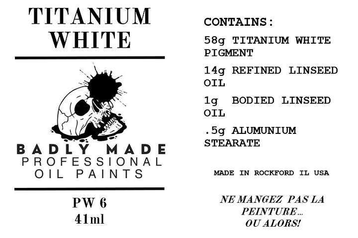 BADLY MADE PROFESSIONAL OIL PAINT BASIC MIXING SET product image (2)