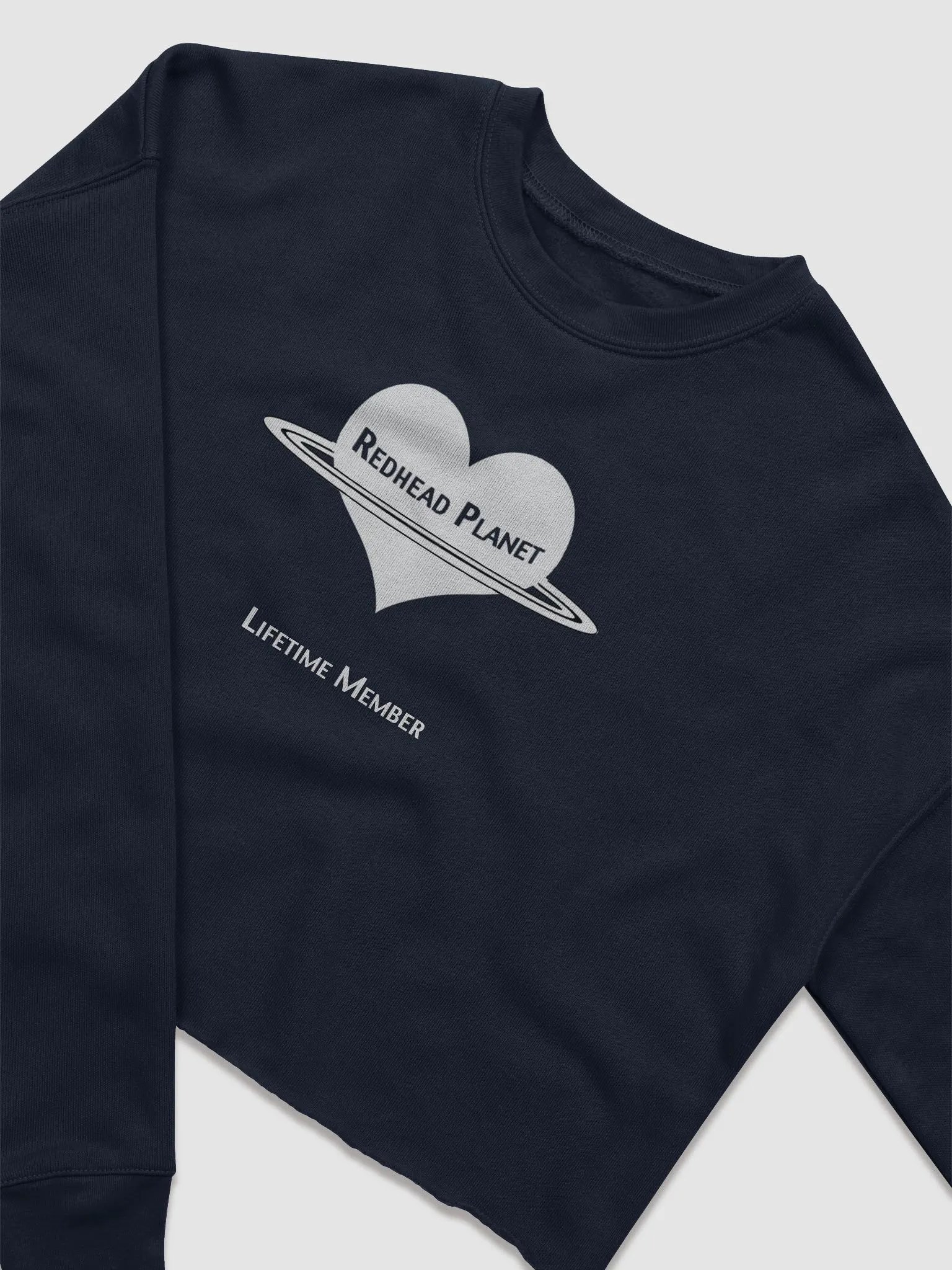 LIFETIME MEMBER of the REDHEAD PLANET cropped sweatshirt product image (3)