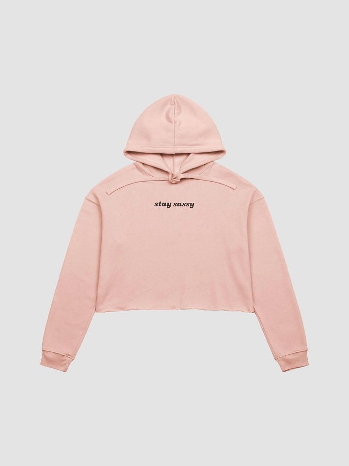 Stay Sassy Cropped Hoodie - Peach product image (1)