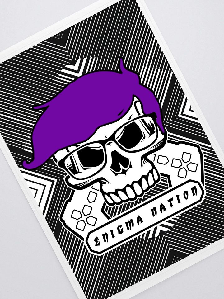Enigma Nation Kiss Cut Sticker Sheet with Background product image (1)
