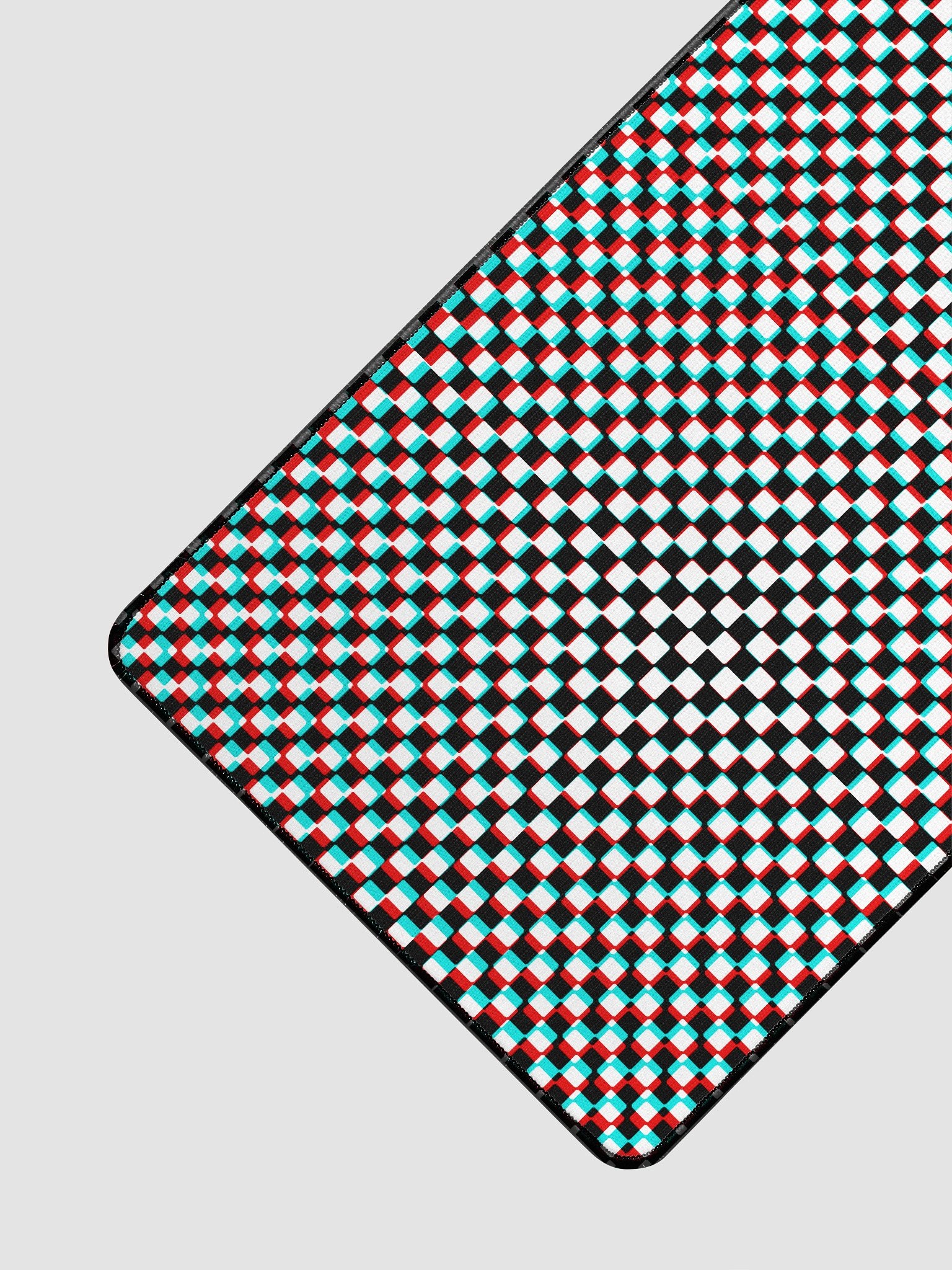 Checkered Anaglyph Desk Mat 15.5 x 31.5 product image (1)
