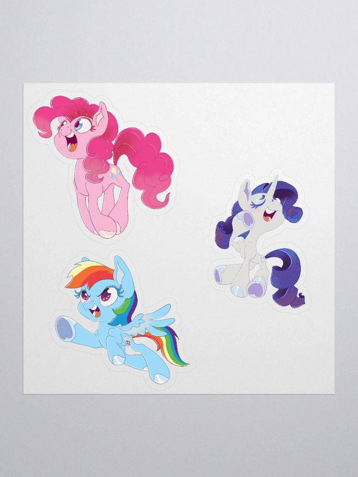 Pienkie, Rarity, Rainbow dash sickers product image (1)