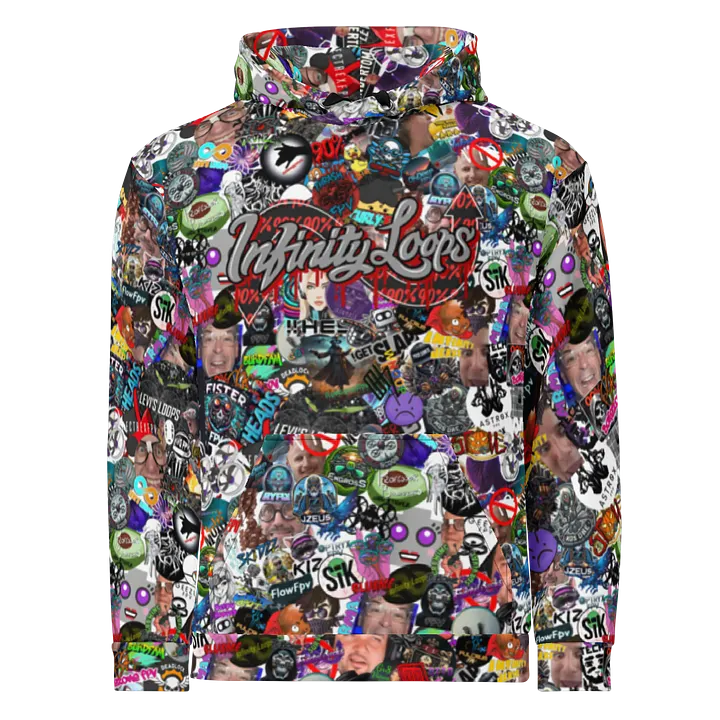 90%er Sticker Bomb Hoodie product image (1)