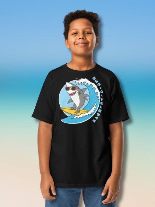 Surfing Shark Unisex kids shirt product image (1)