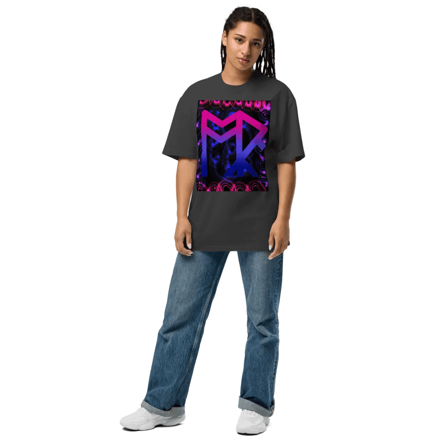 ToRk Rune Oversized Faded T-Shirt (Bisexual Tones) product image (7)