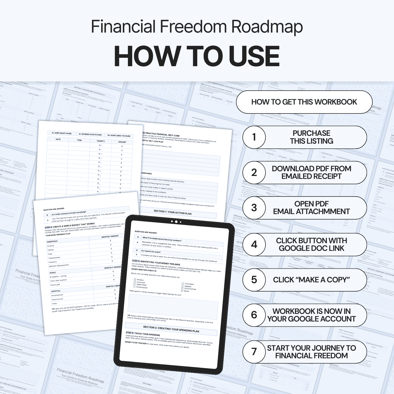 Financial Freedom Roadmap - Google Docs product image (7)