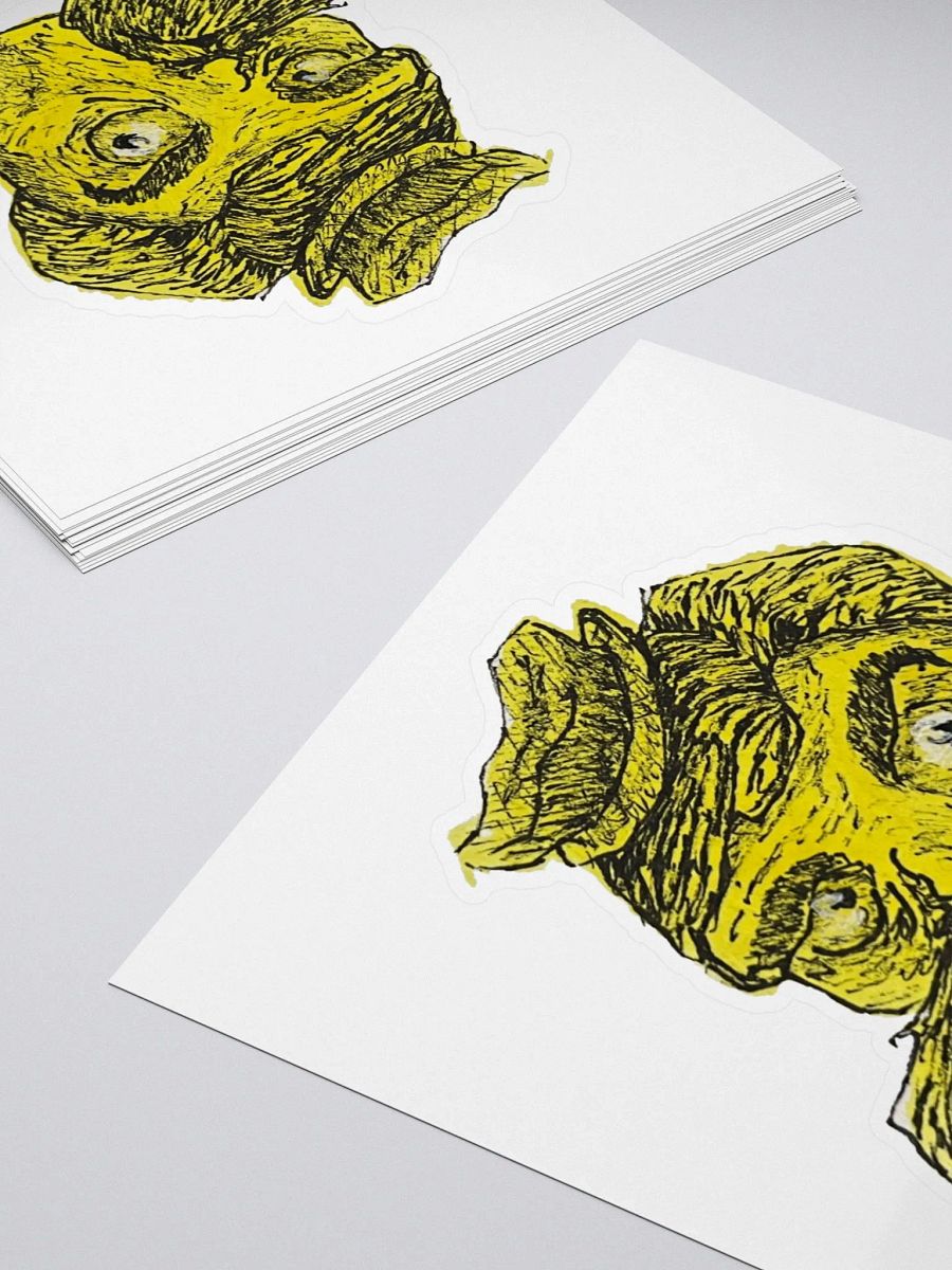 Watercolour Blobs Sticker- Lemon Yellow Hue product image (4)