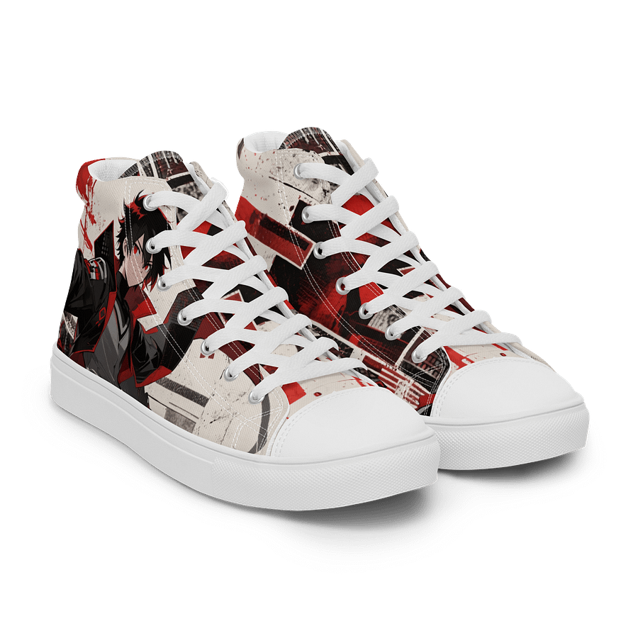 Crimson Anime Rebel Canvas High Tops product image (8)