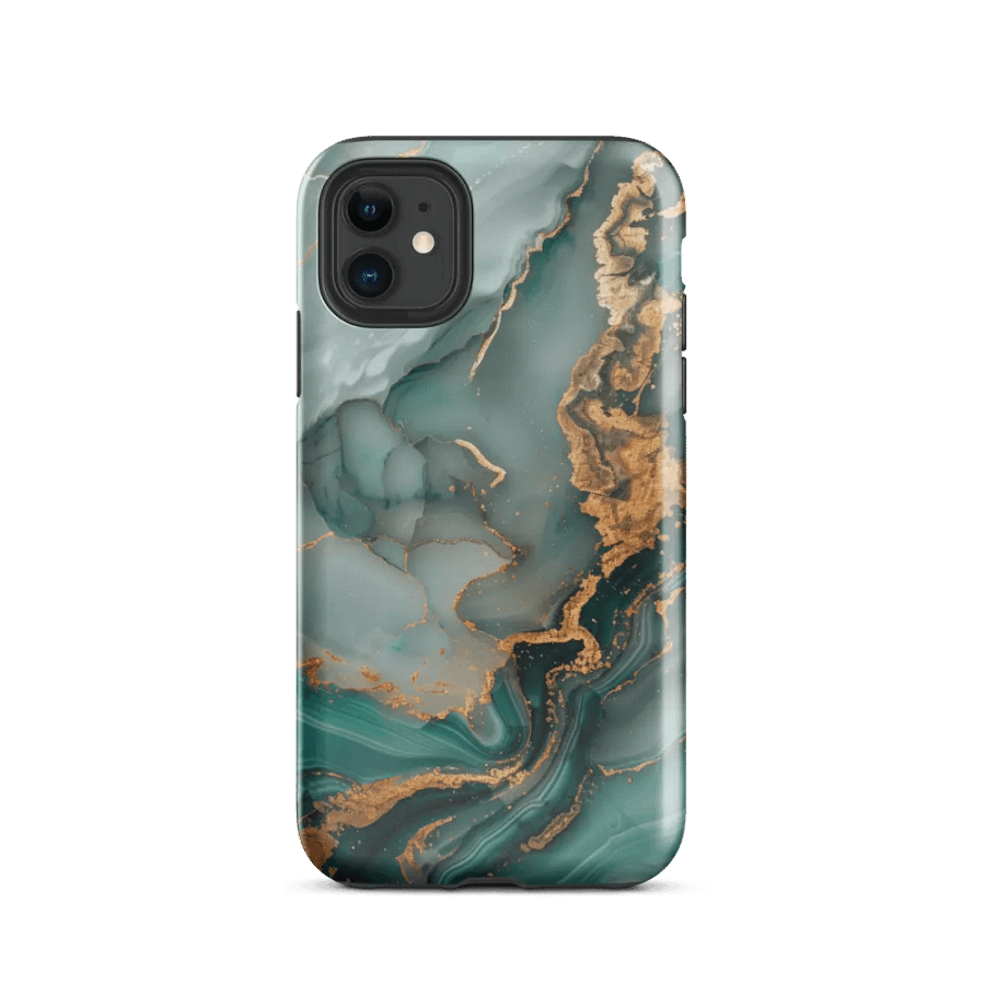Turquoise Marble Tough iPhone Case product image (47)
