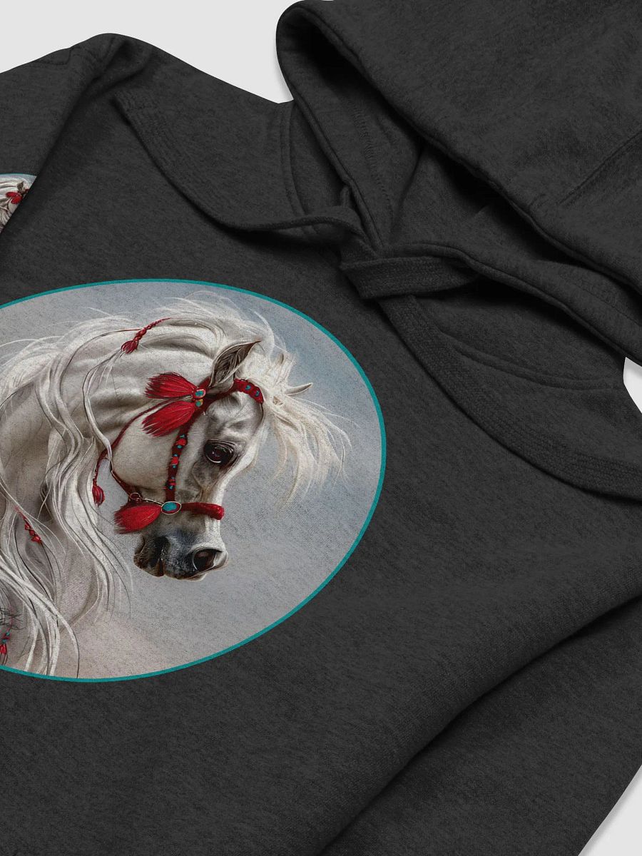 Arabian Horse with Red Tassels Premium Cotton Hoodie product image (3)