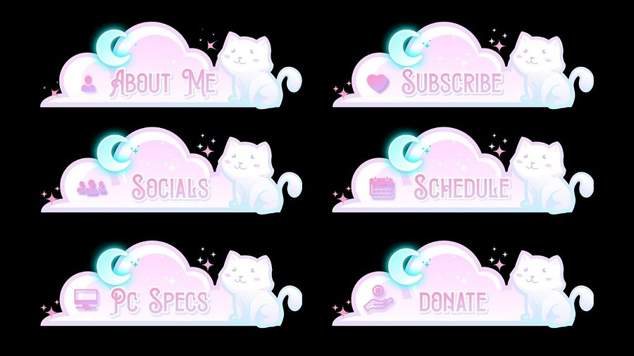 Dreamy Cat Twitch Panels product image (1)