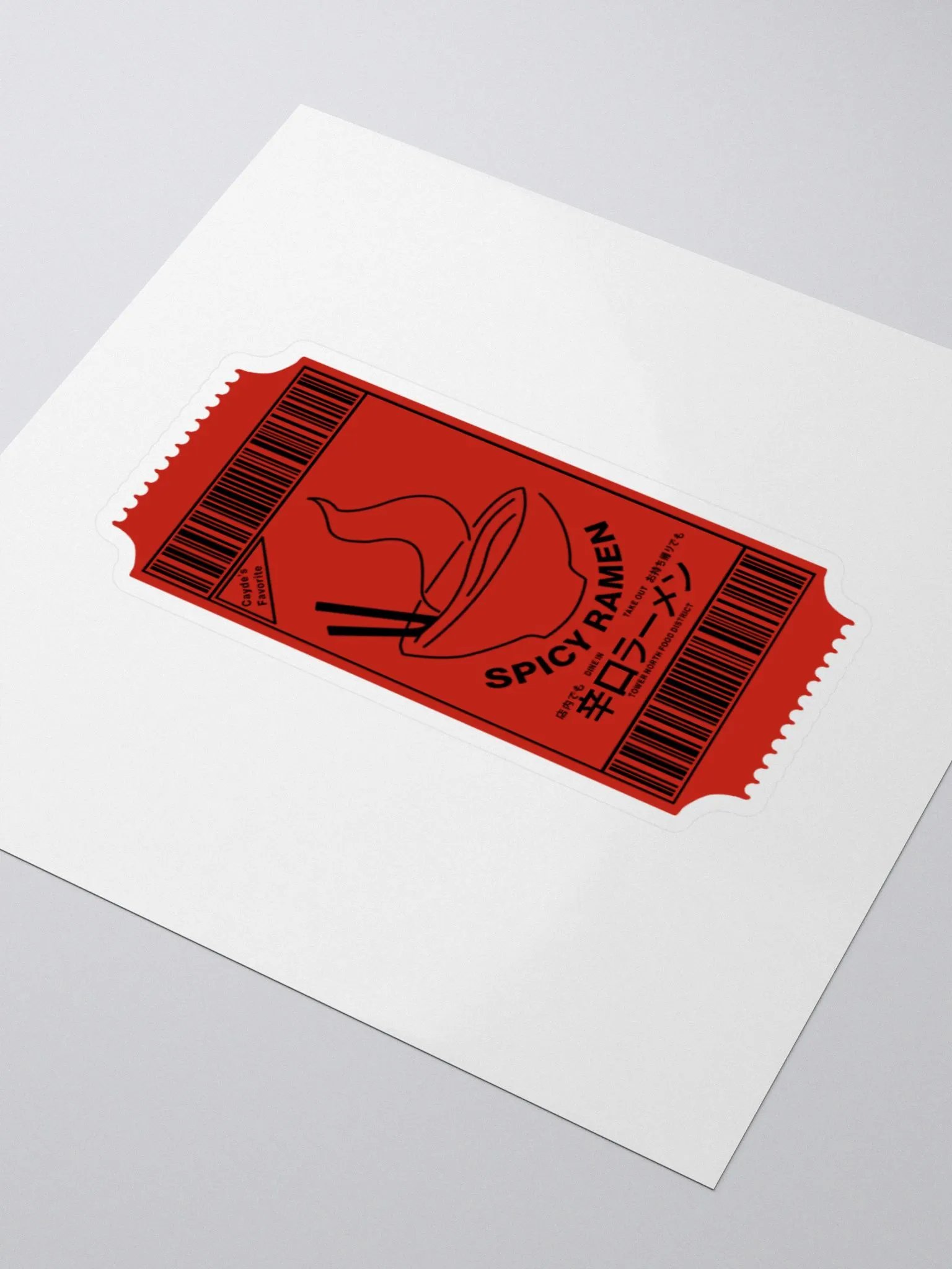 Cayde's Spicy Ramen Ticket product image (7)
