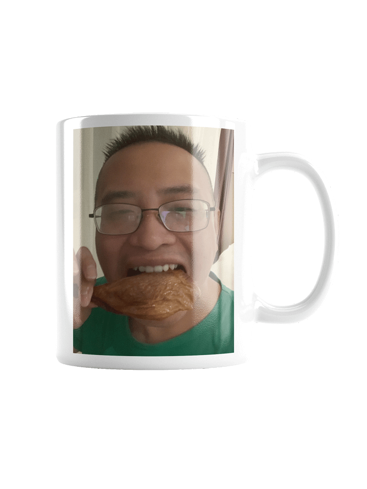 White Glossy Mug: eat duck product image (5)