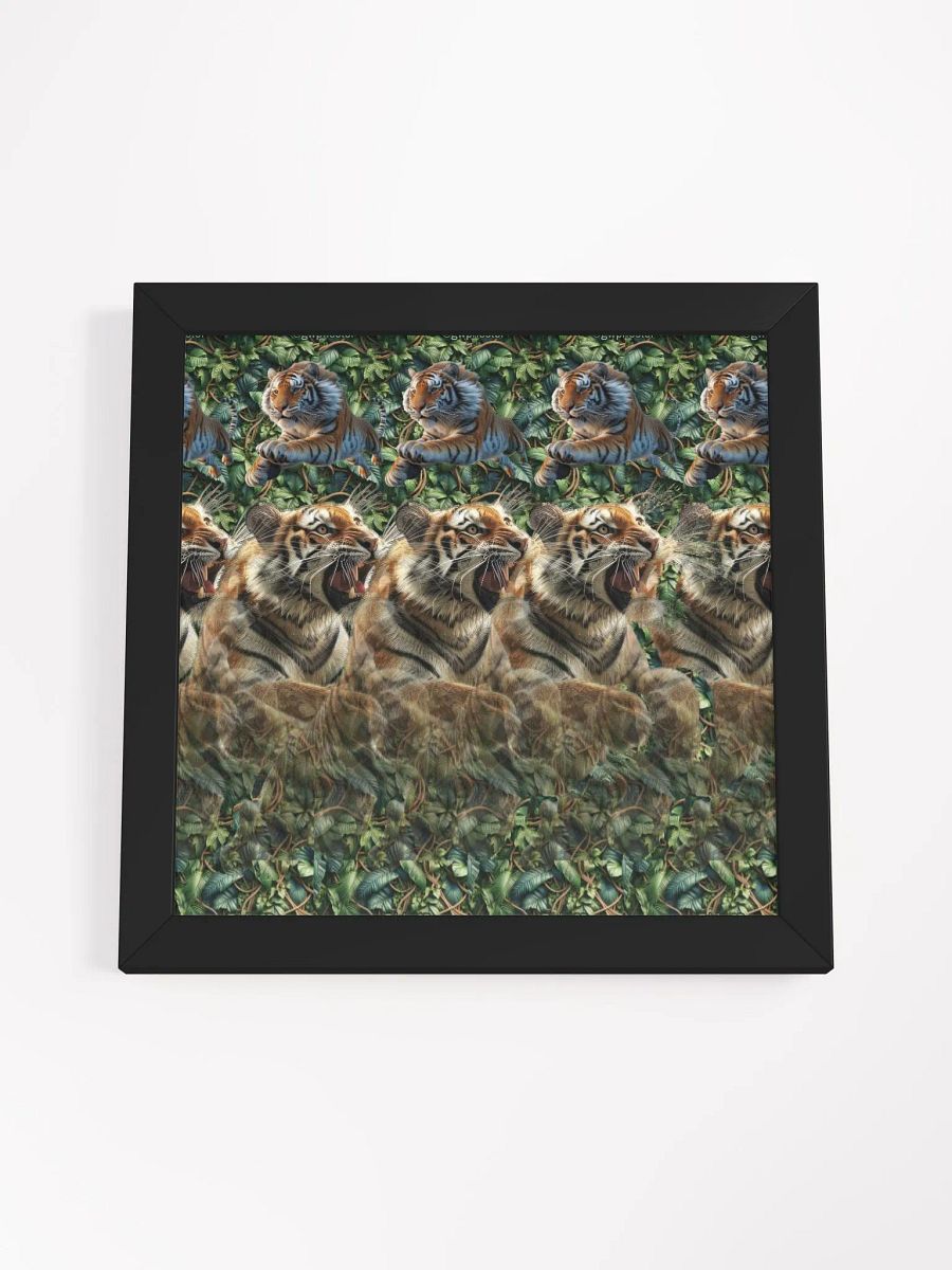 Leaping Tiger - Framed 3D Stereogram Poster product image (17)