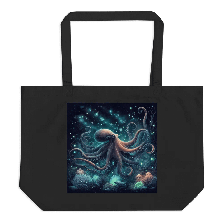 Midnight Glow Octopus Eco Tote product image (1)