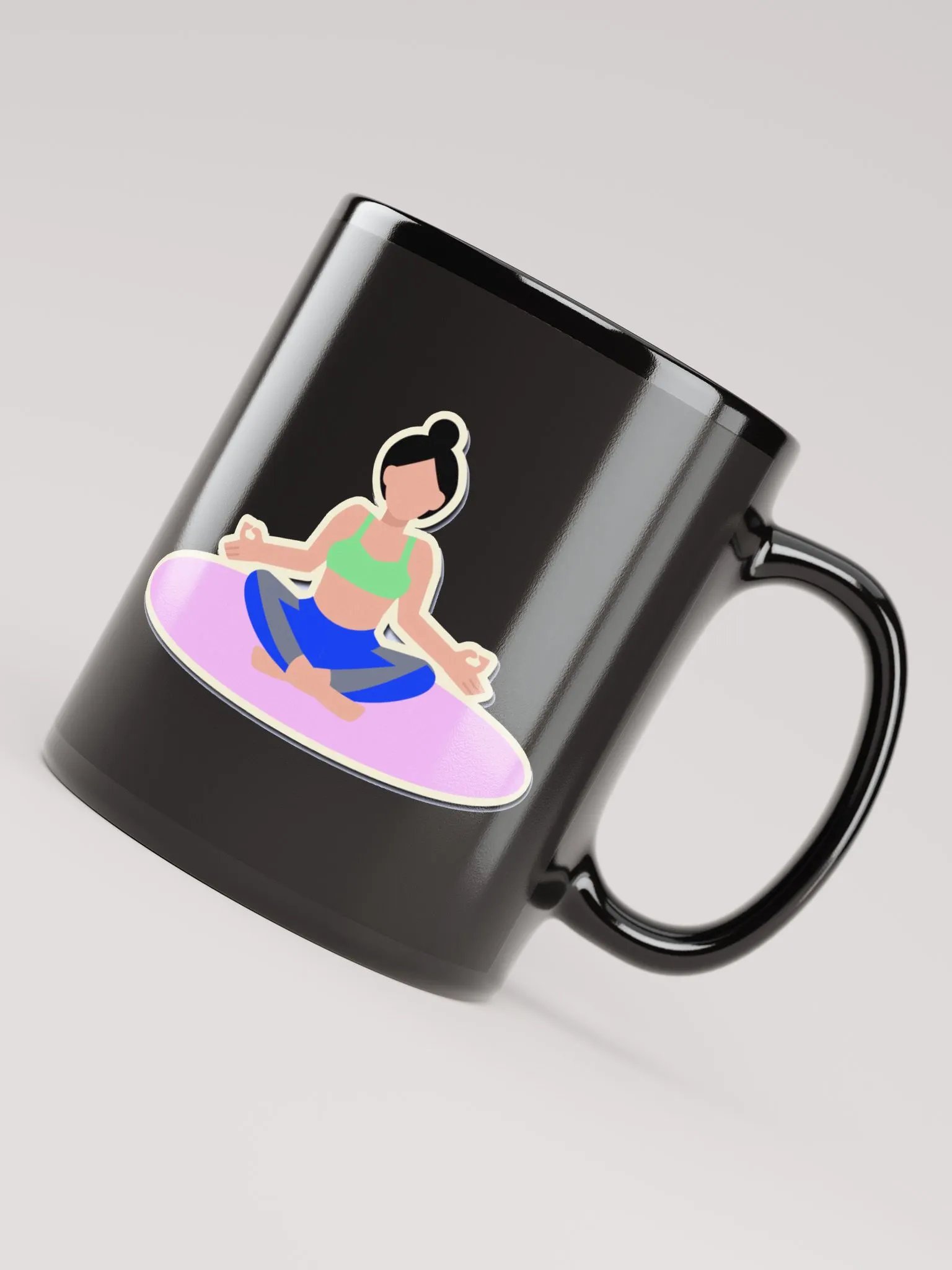 FitYOGAFit Yoga-Inspired Black Coffee Mug product image (7)