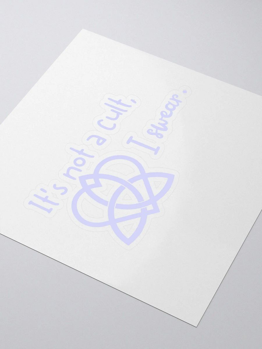 It's not a cult I swear Sticker, Blue product image (8)