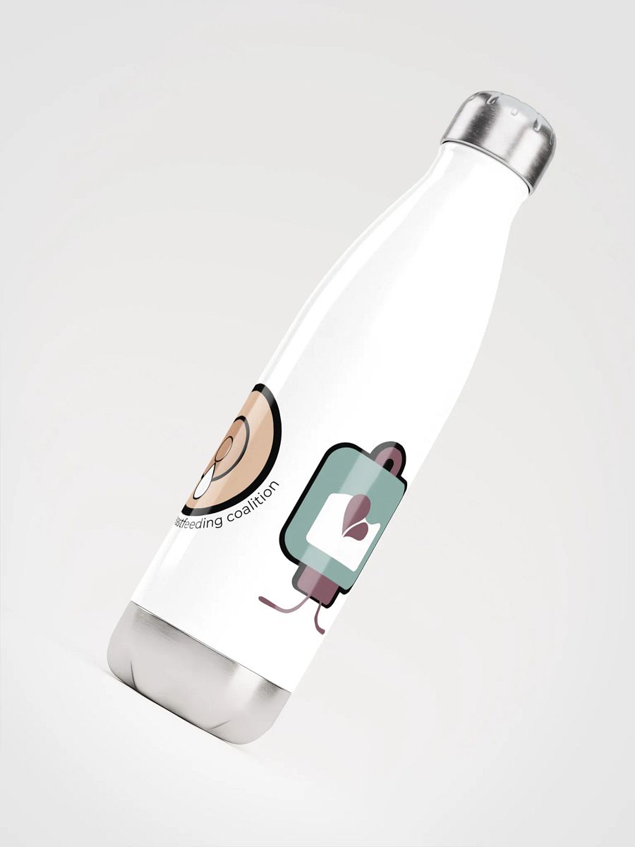 Different, But Same Light Skin Tone Stainless Steel Water Bottle product image (4)