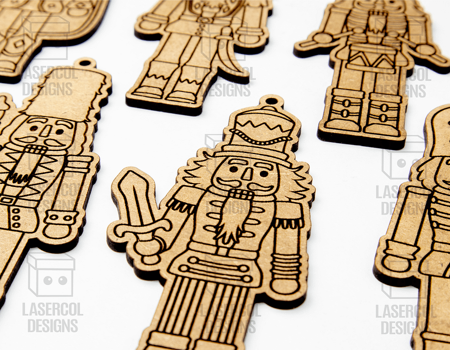 Christmas Nutcrackers Ornaments (6 Styles) - Laser Cut Files product image (9)