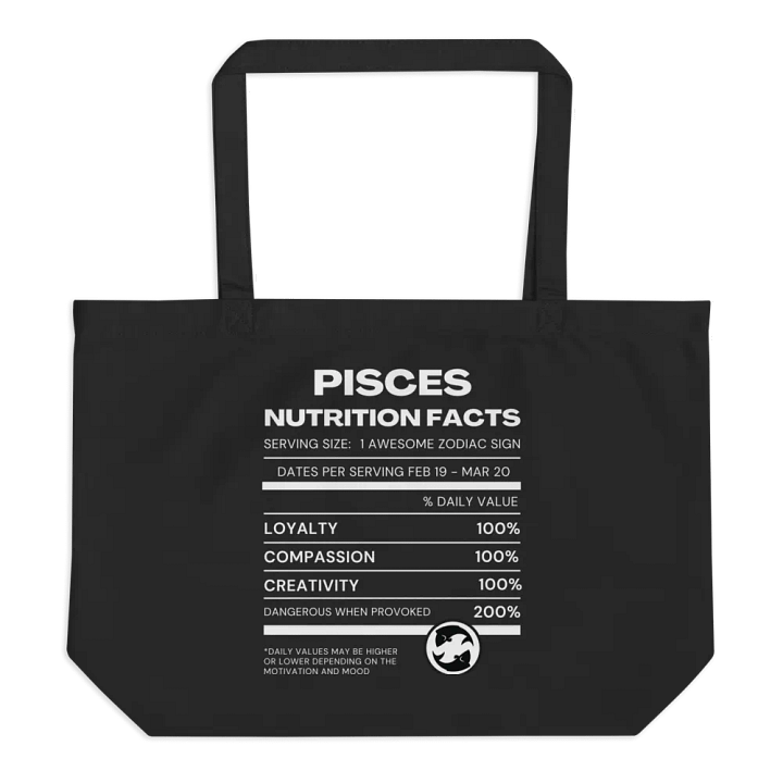 Pisces Nutrition Facts Tote product image (2)