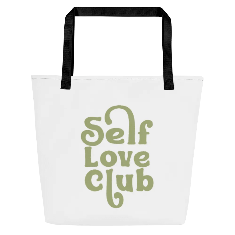 "Self Love Club" Tote bag with pocket product image (1)